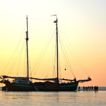 Heisessie op Wad@goudenvlootzeilreizen